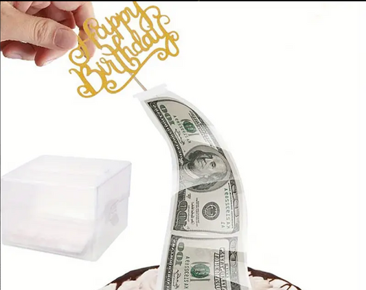 Cake Cash Pop Up Surprise Insert