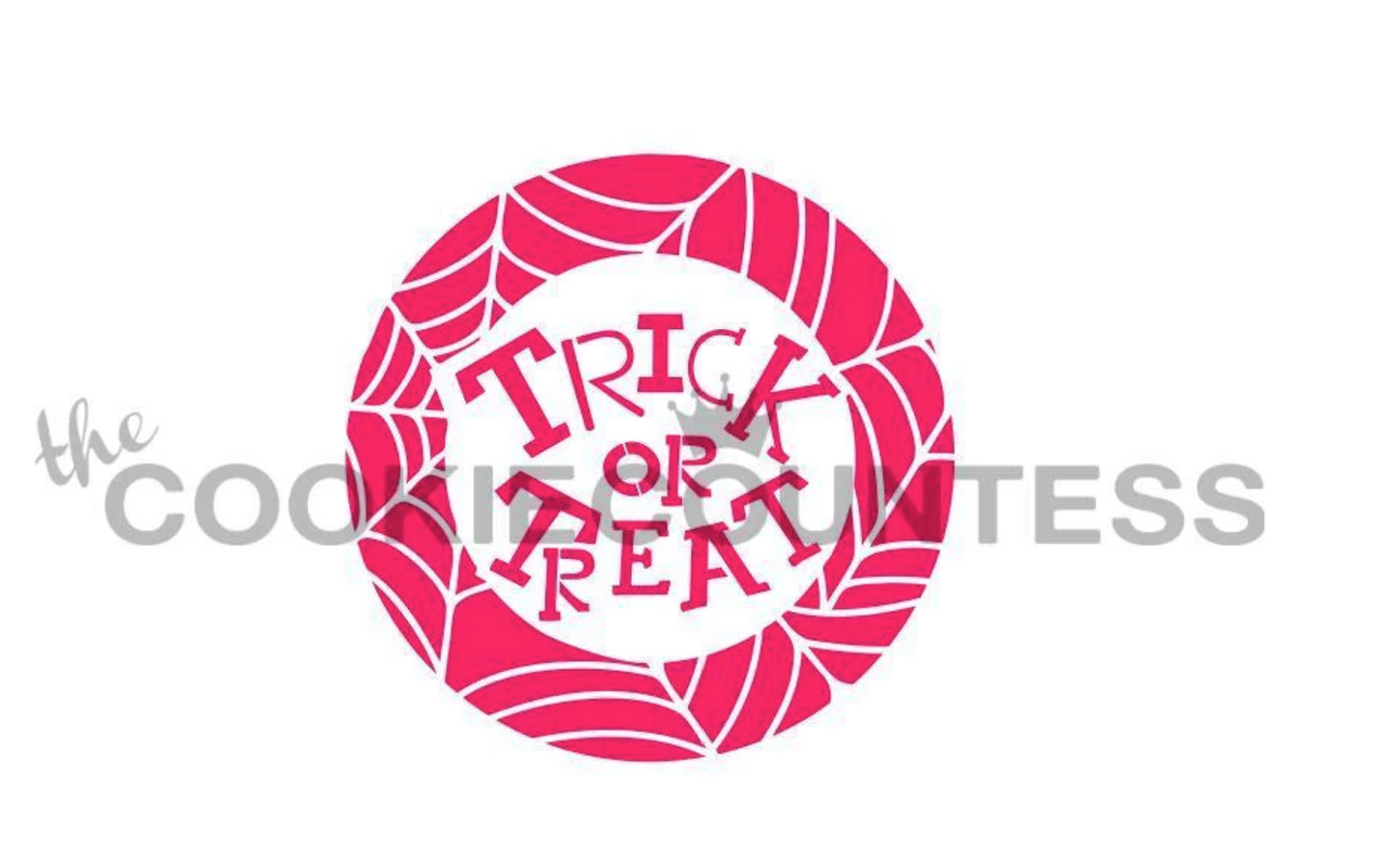 Trick or Treat Webs Circle Stencil