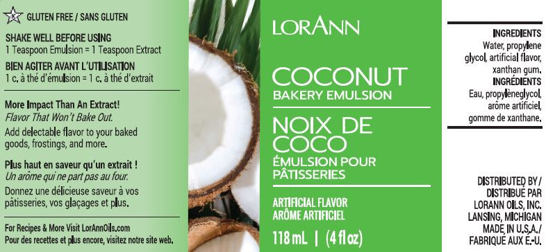 Coconut Emulsion - Lorann