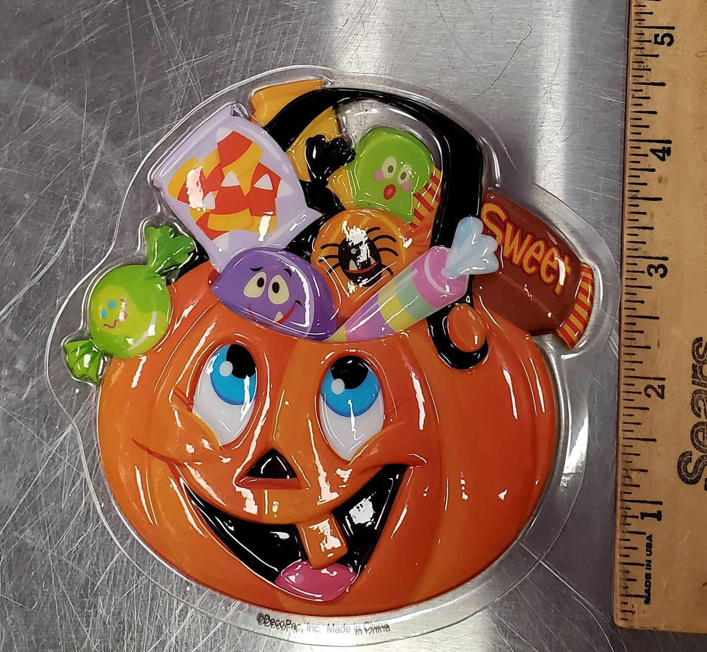 Vintage Jack-o-lantern Candy Bucket Layon