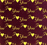 I Love You Chocolate Transfer Sheets