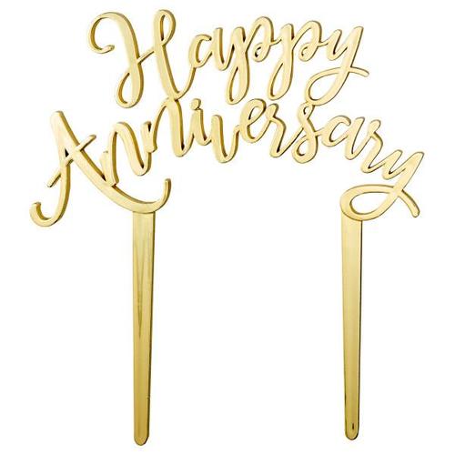 Happy Anniversary Cake Topper