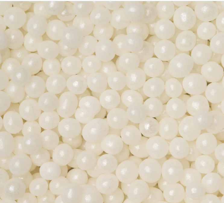 White Sugar Pearls 8oz