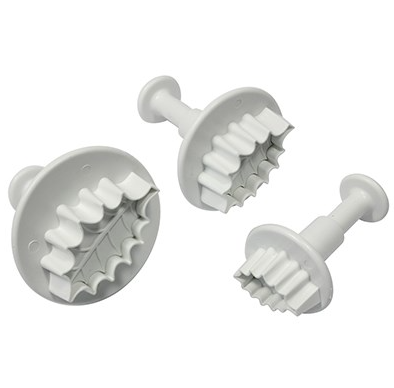 Veined Holly Leaf Plunger Set of 3