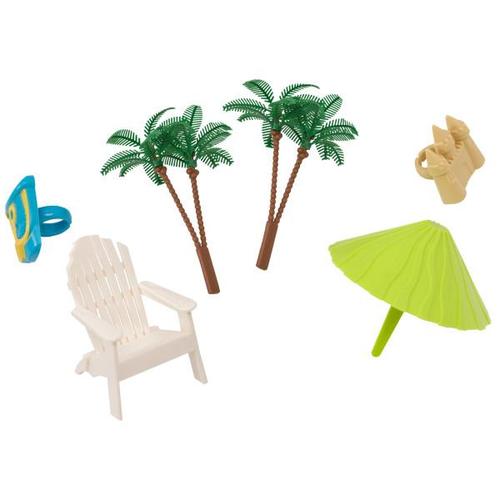 Beach Chair w/Umbrella Cake Topper