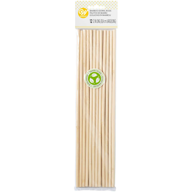 Bamboo Dowel Rods 12pk