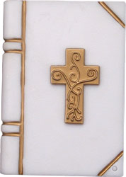 Bible with Gold Cross