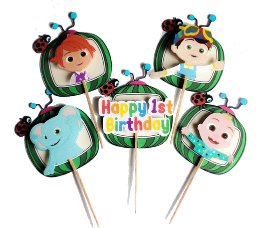 Cocomelon Cupcake Toppers