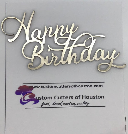 Happy Birthday Script Charm