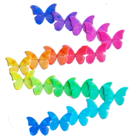 Edible Rainbow Butterflies