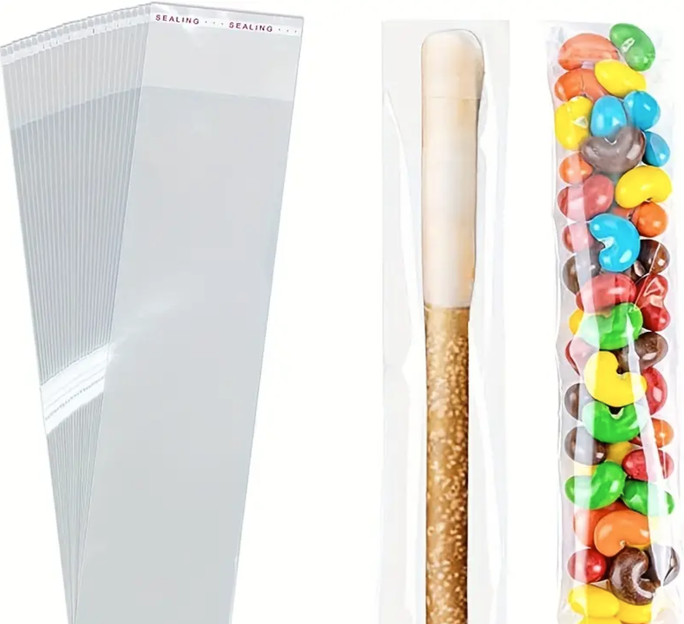 Self Sealing Flat Treat Bags - 100ct