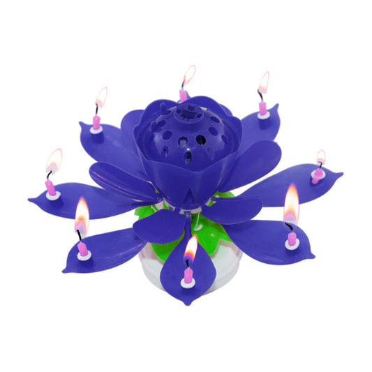 Candles- Lotus Spinning Musical Flower